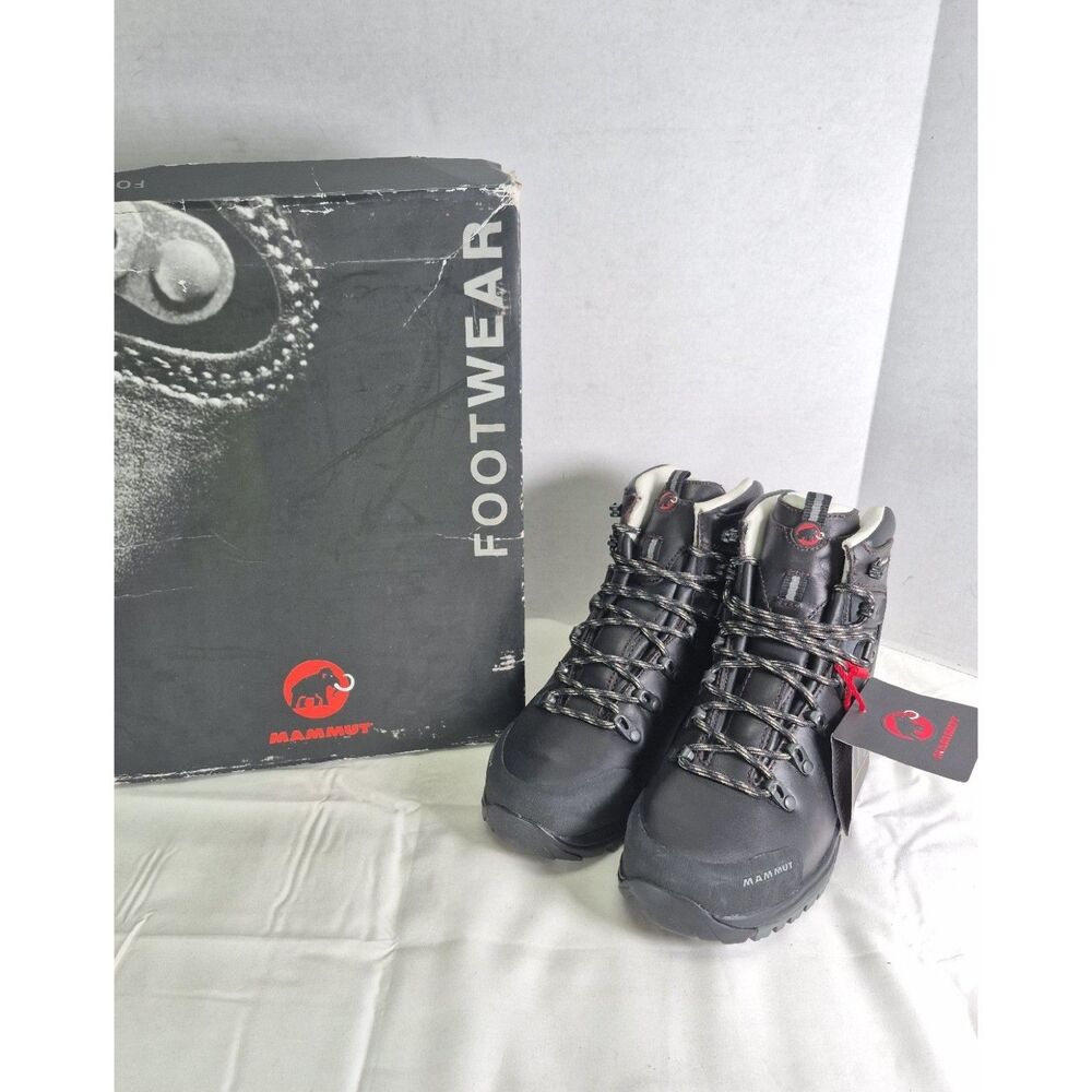 Women's Black Mammut Raichle Kootenay 5 Lady Hiking Boots US 6.5 NIB